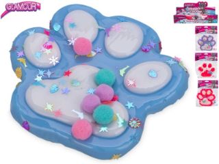 Obrázek z Kočičí tlapka mačkací s flitry 12,5cm, 4dr (8) 